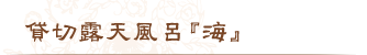 貸切露天風呂『海』